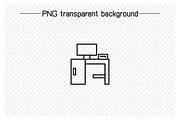 Furniture and home appliance icons, an Outline Icon by Designfour (Thumbnail 6 of 7)
