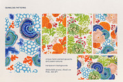 Coral & Moss - Hand-Painted design, a Wallpaper Graphic by ArtPavo (Thumbnail 5 of 10)