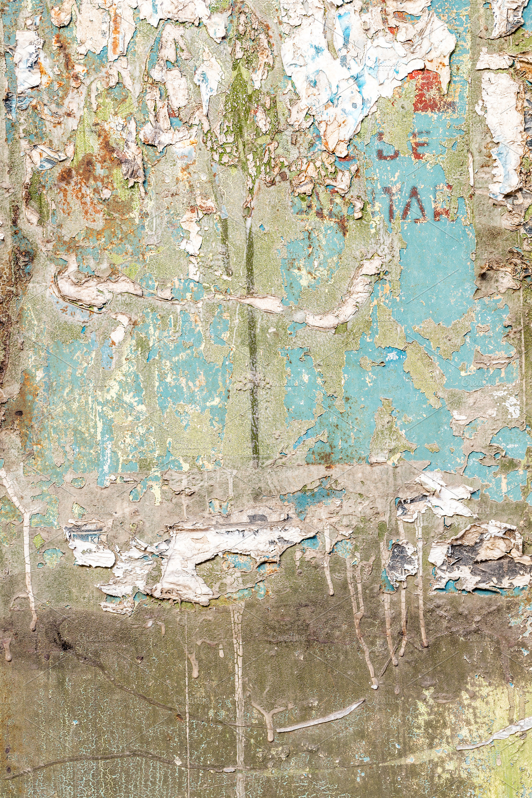 Texture of torn advertisement stock photo containing poster and wall ...
