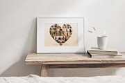 Love Heart Photo Collage Template, a Social Media Template by DesignerCandies (Thumbnail 4 of 5)