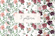 Grace - Blush & Plum Florals, an Illustration by MariePierLaf (Thumbnail 6 of 7)