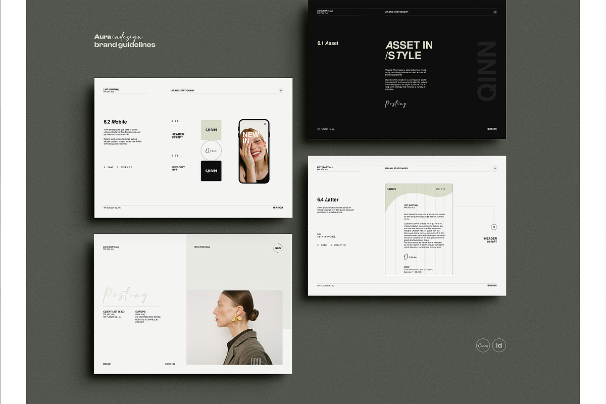 QINN/Brand Guidelines, a Brochure Template by Studio Elevate (Photo 10 of 12)