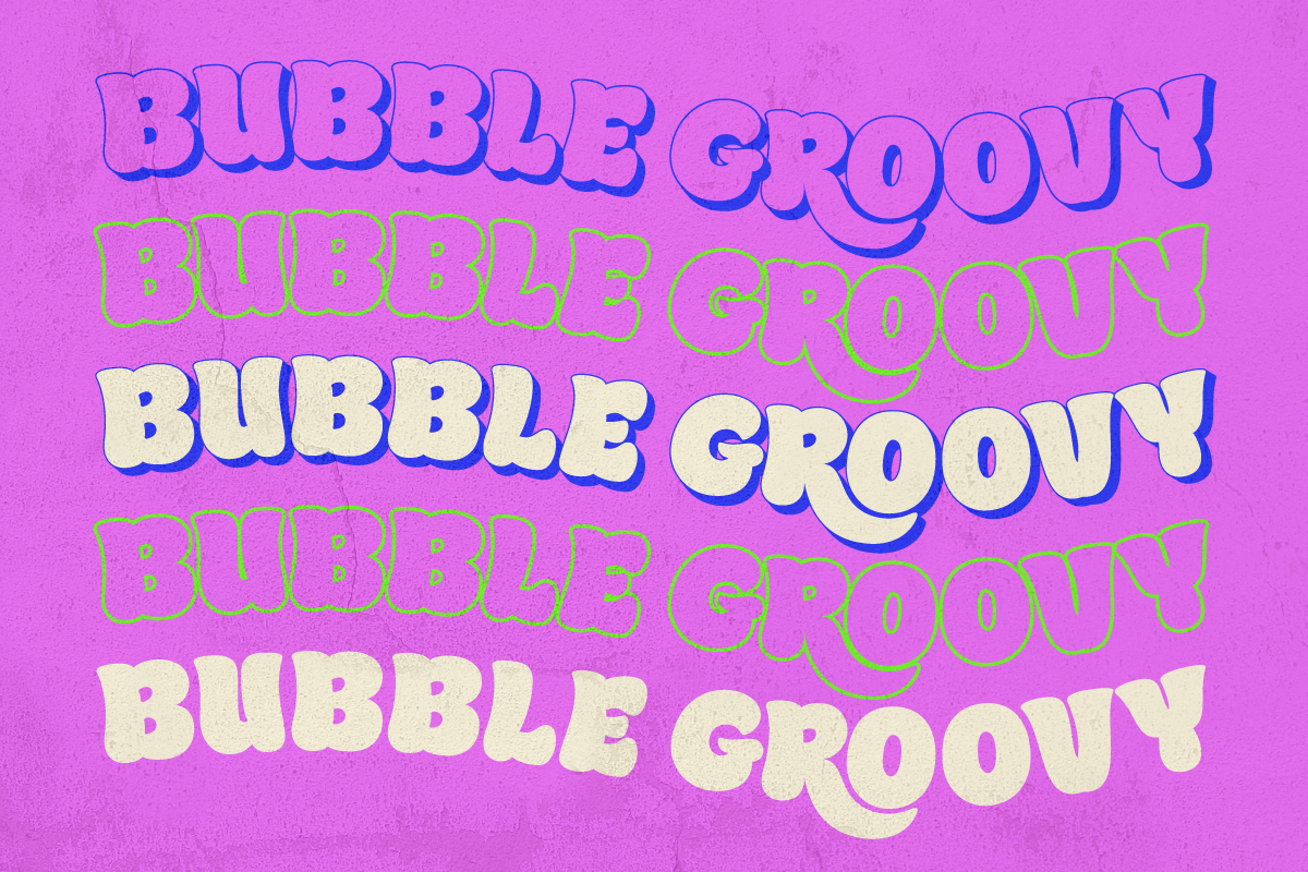 Ciroya - Bubble Font, a Sans Serif Font by twinstd (Photo 7 of 10)