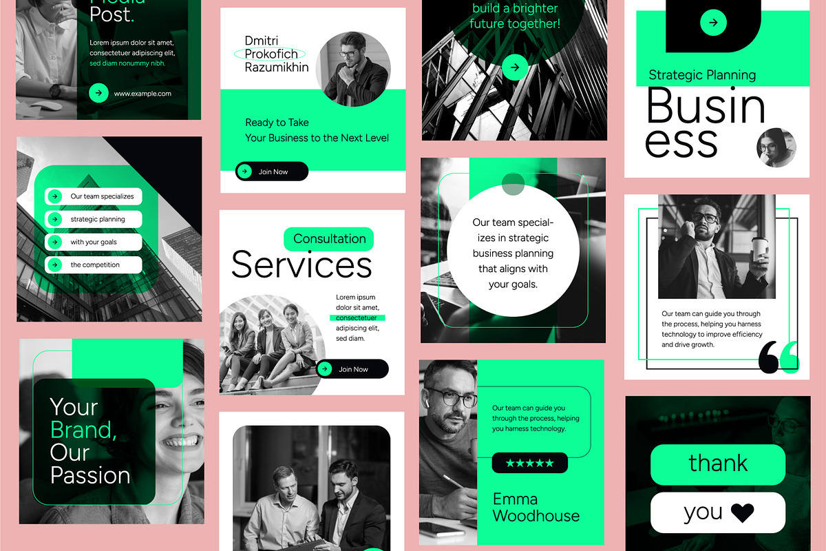 Business Social Media Post Template, a Social Media Template by ContestDesign (Photo 1 of 3)