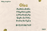OLEA by Abby Leighton, a Font by Abby Leighton Studio (Thumbnail 4 of 4)