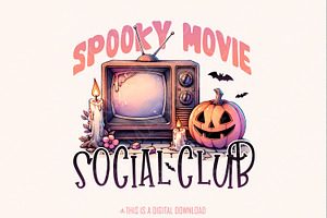 Spooky Movie Png, Halloween Png