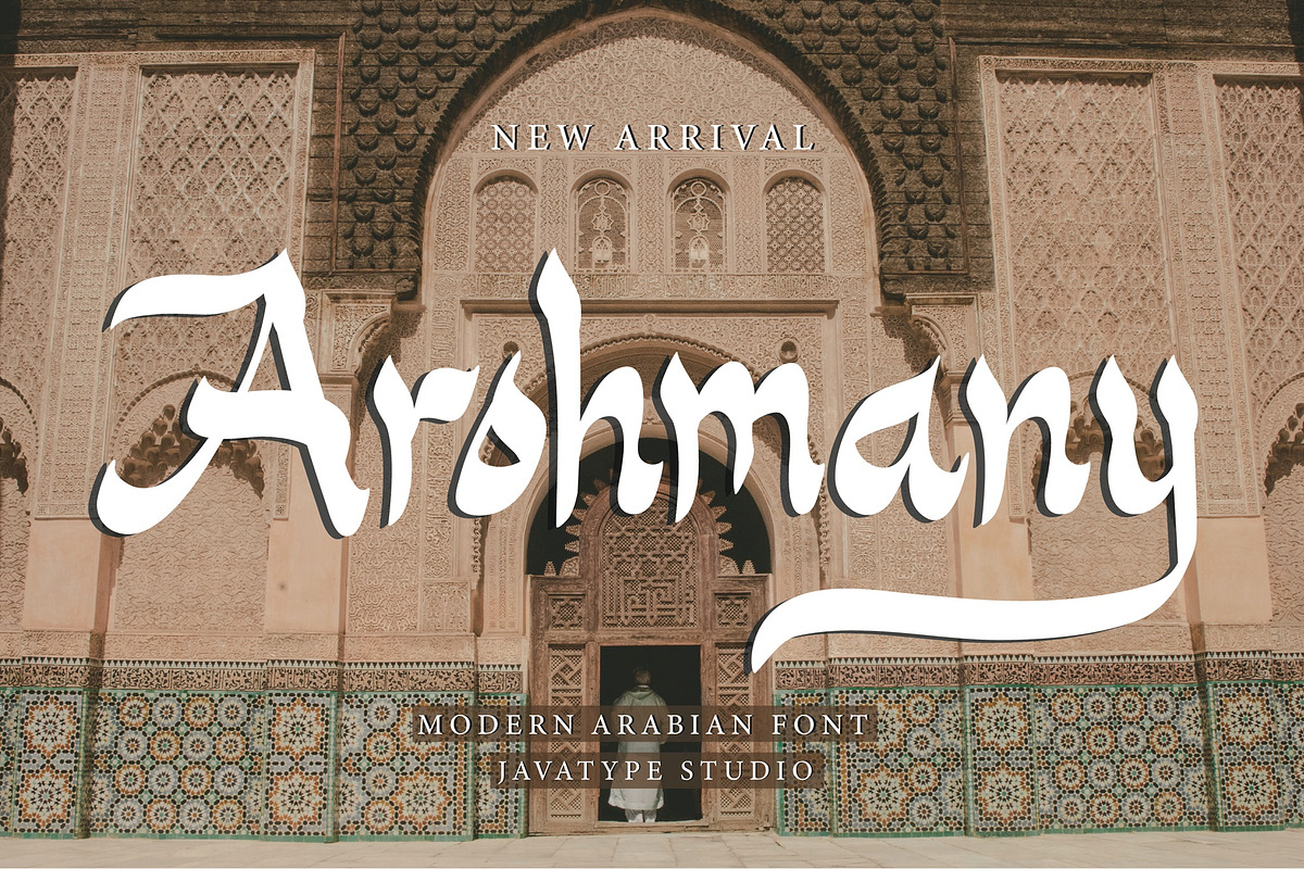 Arohmany a modern arabic font, a Blackletter Font by Javatype Studio (Photo 1 of 8)