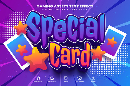 Special Card Editable Text Effect