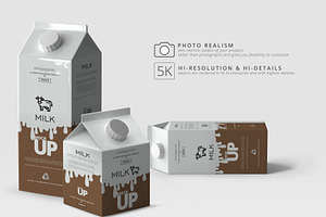 Milk / Fruit Juice Carton Mockup