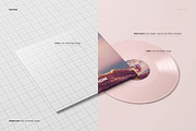 Vinyl Record with Album Cover Mockup, a Packaging Mockup by creatsy5 (Thumbnail 2 of 7)
