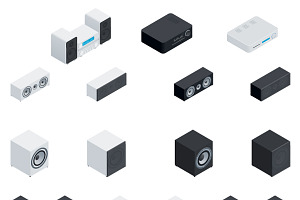 Acoustic system isometric set