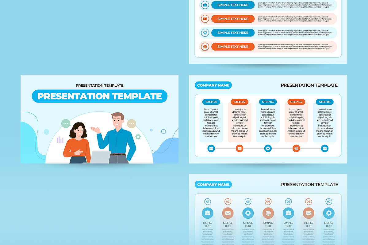 Business Plan PowerPoint Template, a Presentation Template by CreativeUP (Photo 3 of 6)