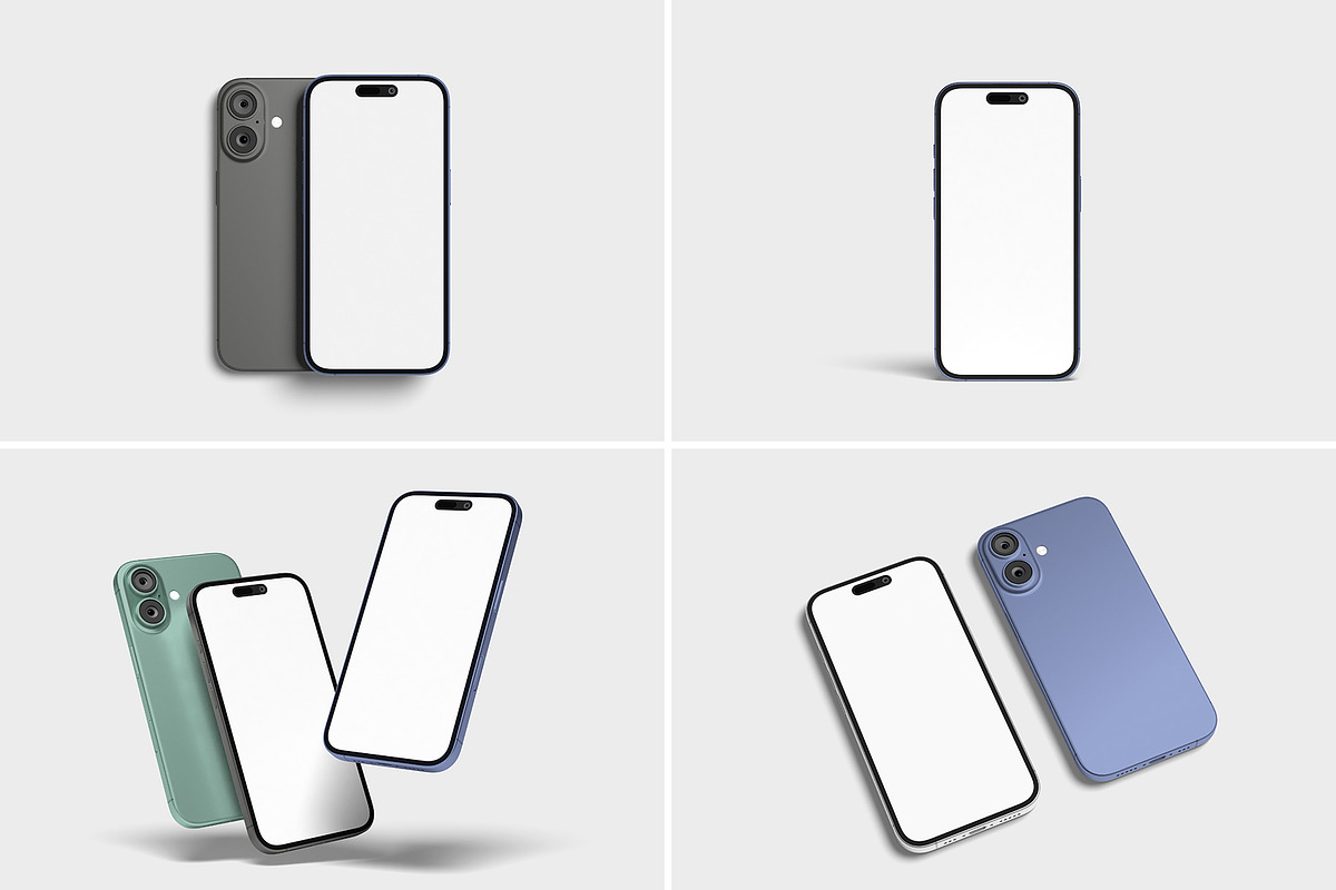 iPhone 16 Mockup, an iPhone Mockup by seramoe (Photo 6 of 6)