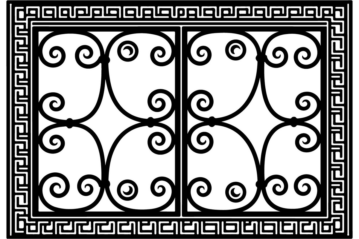 Ornamental Scroll Engraving Panel, a Decorative Illustration by Designer_Momina (Photo 8 of 20)