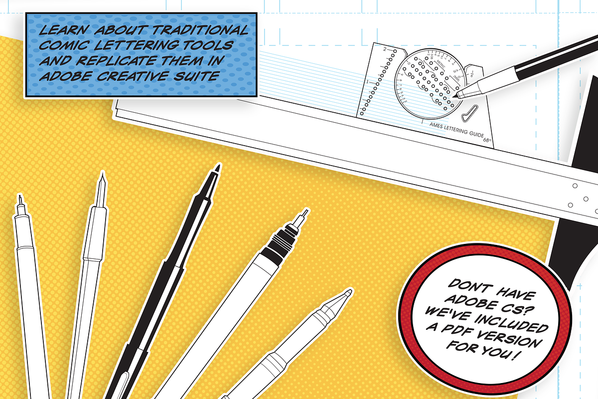 Comic Lettering Masterclass-Adobe, a Templates & Theme by Serkworks Art Labs (Photo 3 of 14)
