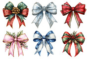 Christmas bow clipart, an Illustration by Daily.Designs (Thumbnail 2 of 5)