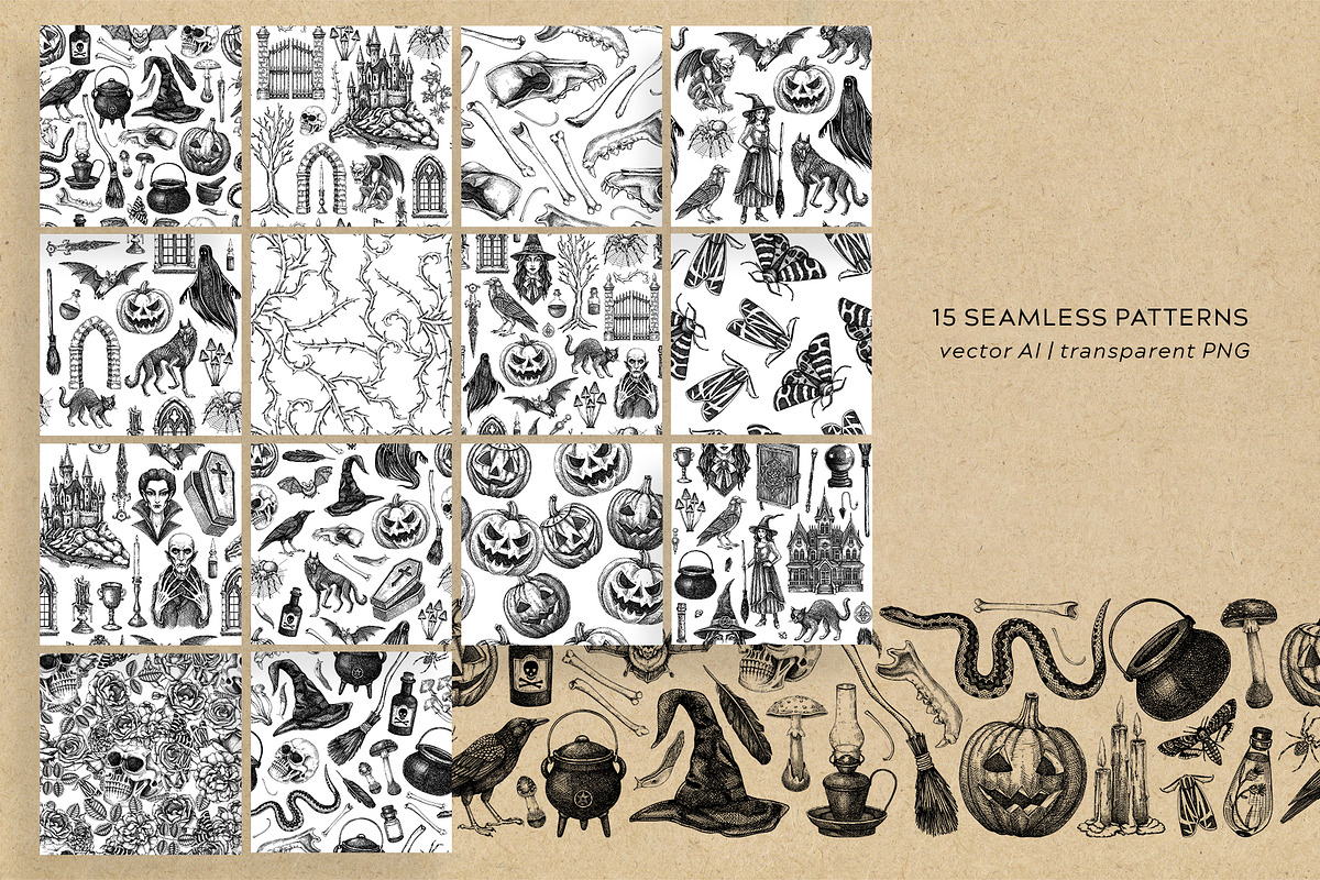 Halloween & Witchcraft Vector Bundle, a Seasonal Illustration by Yevheniia (Photo 8 of 15)