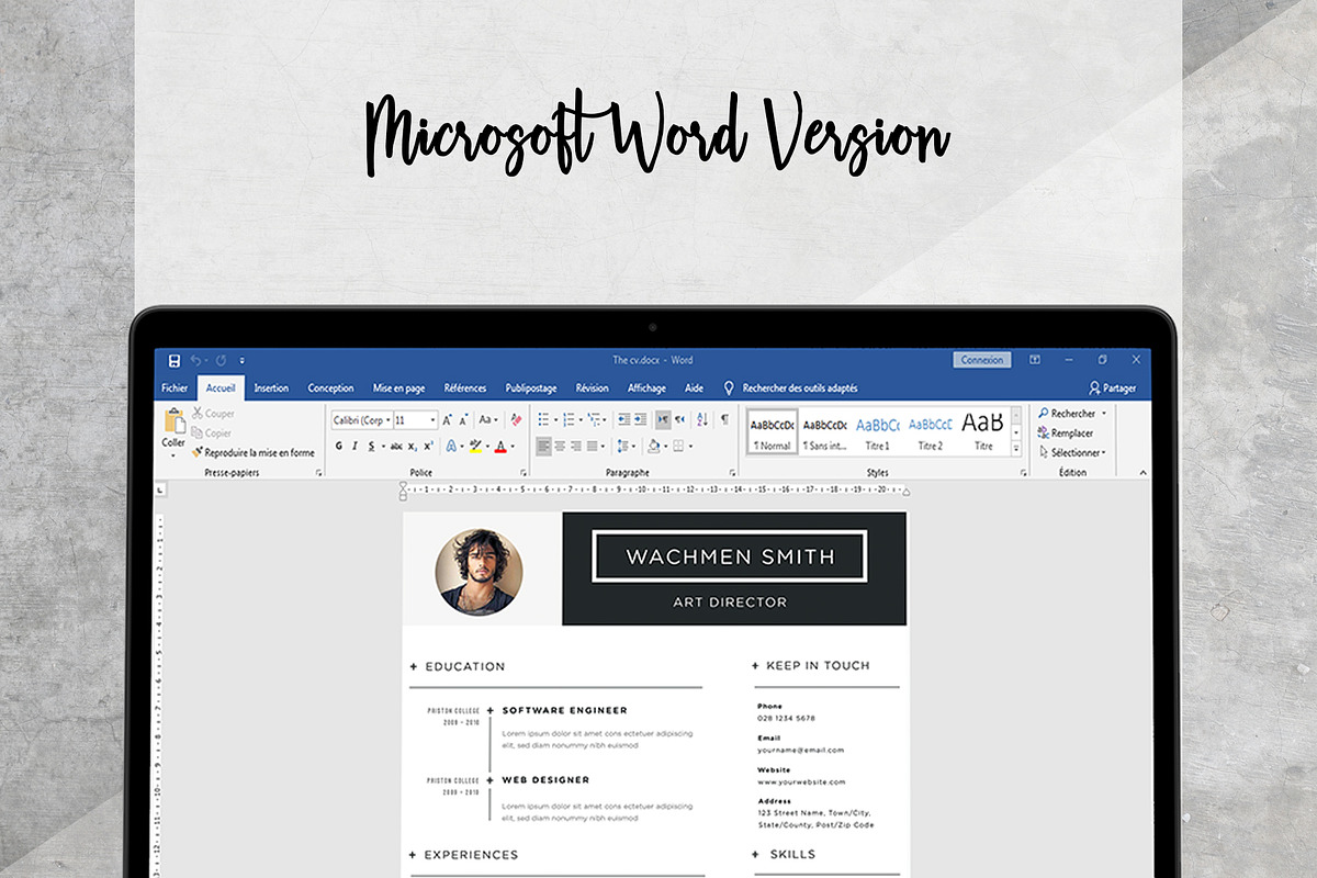 Resume Template for Word | Resume/CV, a Resume Template by BixBar (Photo 2 of 5)