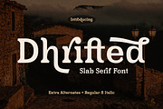 Dhrifted Slab Serif Font, a Slab Serif Font by Storytype Studio (Thumbnail 1 of 15)