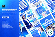 Digital Marketing Social Media, a Social Media Template by Geelator Studio (Thumbnail 1 of 6)
