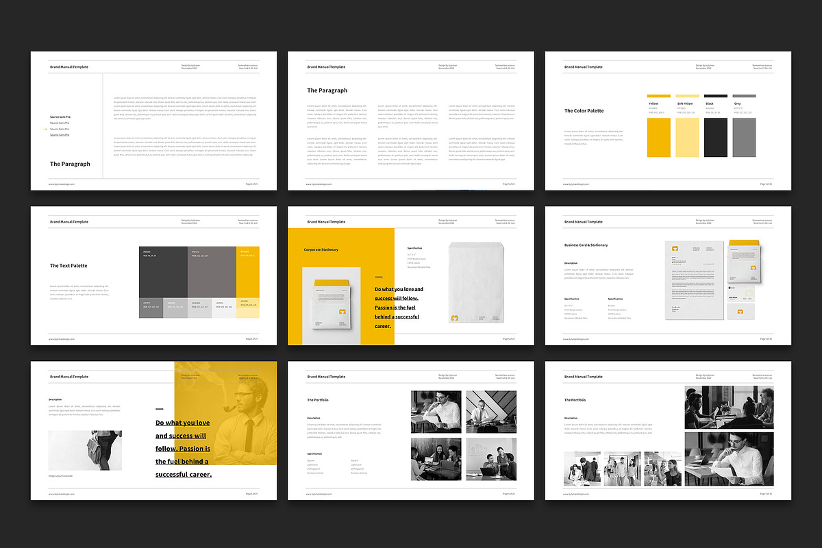 Brand Manual Guidelines Powepoint, a Presentation Template by kylyman (Photo 5 of 6)