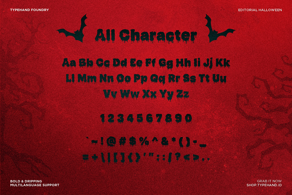 Bloodwell - Bloody Horror Font, a Font by Typehand Studio (Photo 4 of 7)