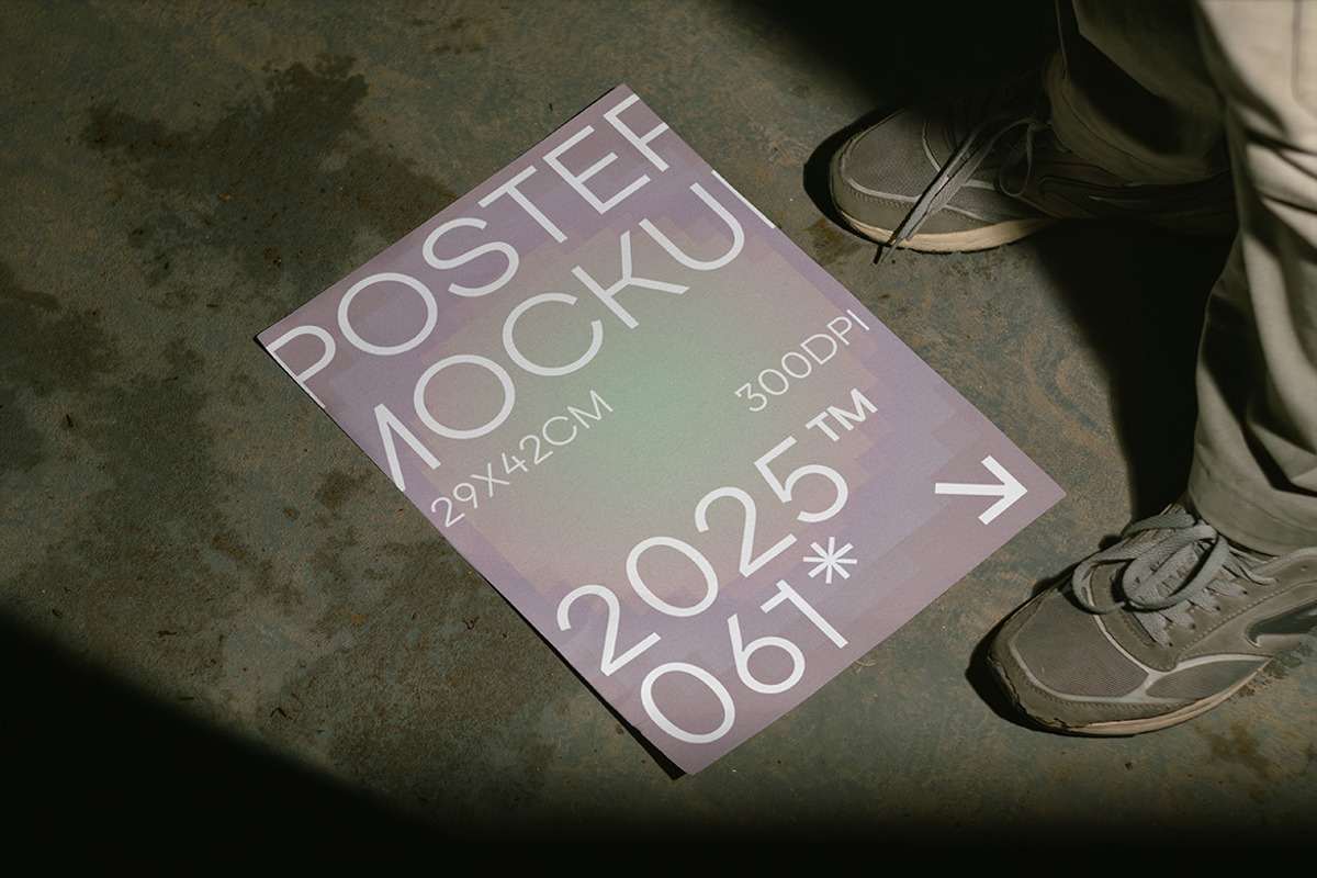 Poster Mockup - VOL 1, a Product Mockup by Simetrica Labs (Photo 4 of 6)