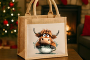 Whimsical Christmas Haigh Land Cow, an Illustration by Designworld (Thumbnail 4 of 5)