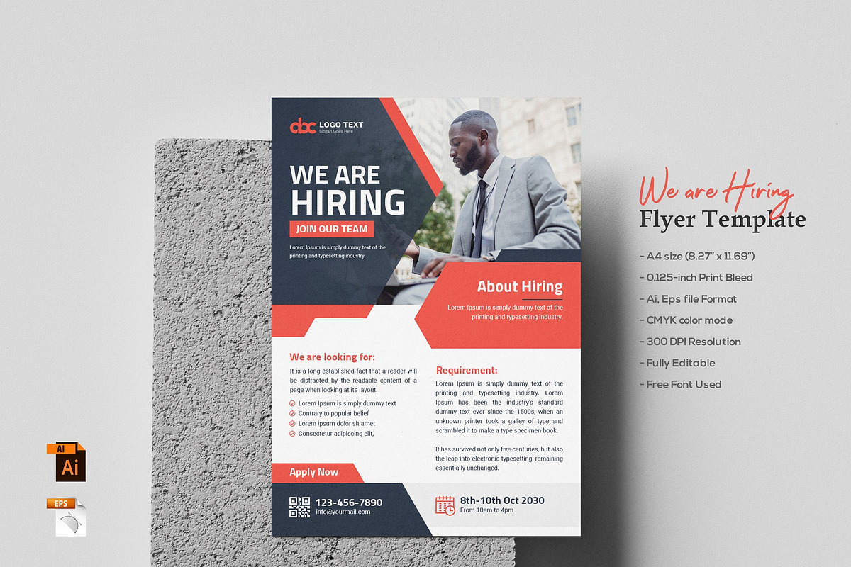 We Are Hiring Flyer Template, a Flyer Template by zahidhossainalif (Photo 1 of 4)
