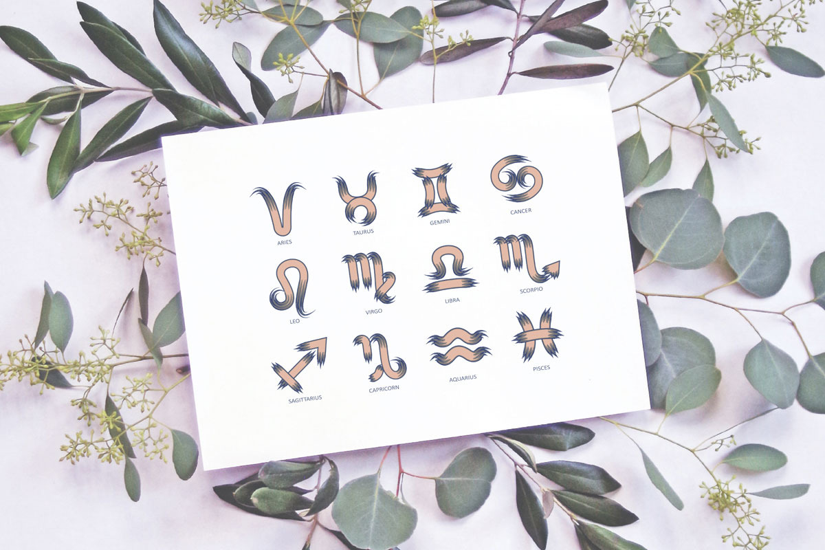 Zodiac signs, an Illustration by HappyBird