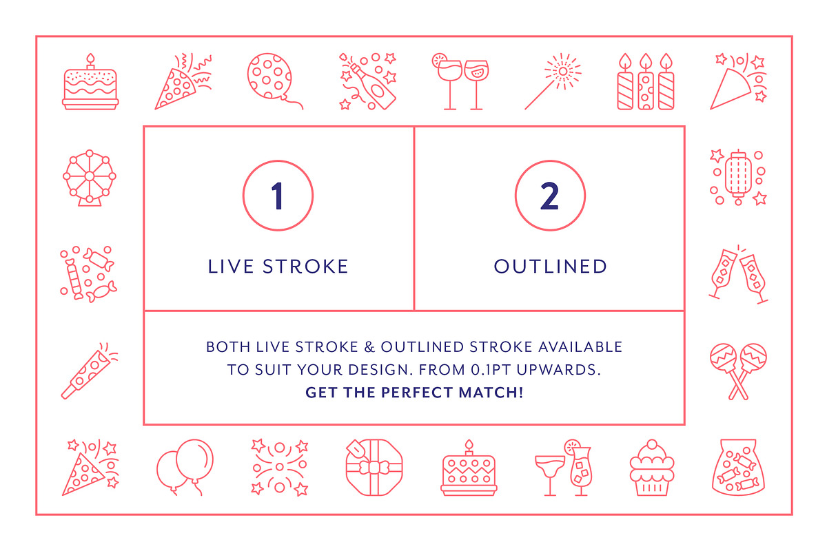 Party Line Icons, an Outline Icon by Made by Made (Photo 4 of 6)