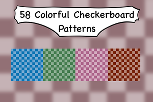 58 Colorful Checkerboard Patterns