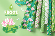 The frogs are on the pond, a Pattern Graphic by MarynArts (Thumbnail 1 of 5)