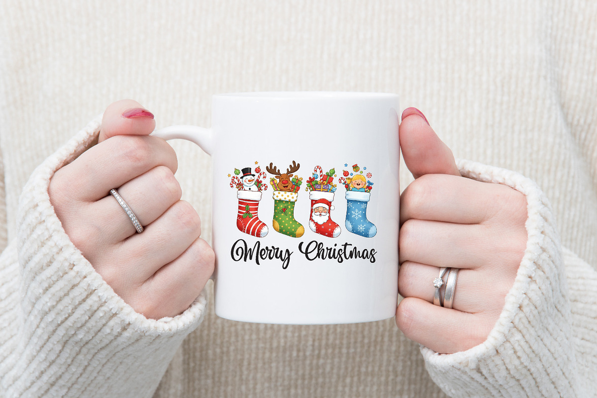 Merry Christmas,Winter Clipart, an Illustration by Designking (Photo 2 of 4)