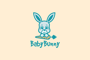 Baby Bunny Mascot Logo, a Branding & Logo Template by ashenterprise