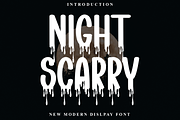 Night Scarry, a Serif Font by FreshTypeINK (Thumbnail 1 of 8)