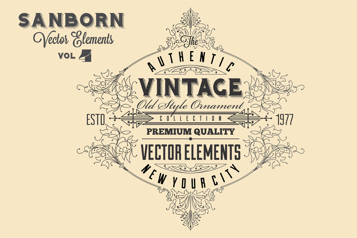 Sanborn Vector Elements Bundle Pack, an Object Graphic by G7 (Photo 5 of 9)