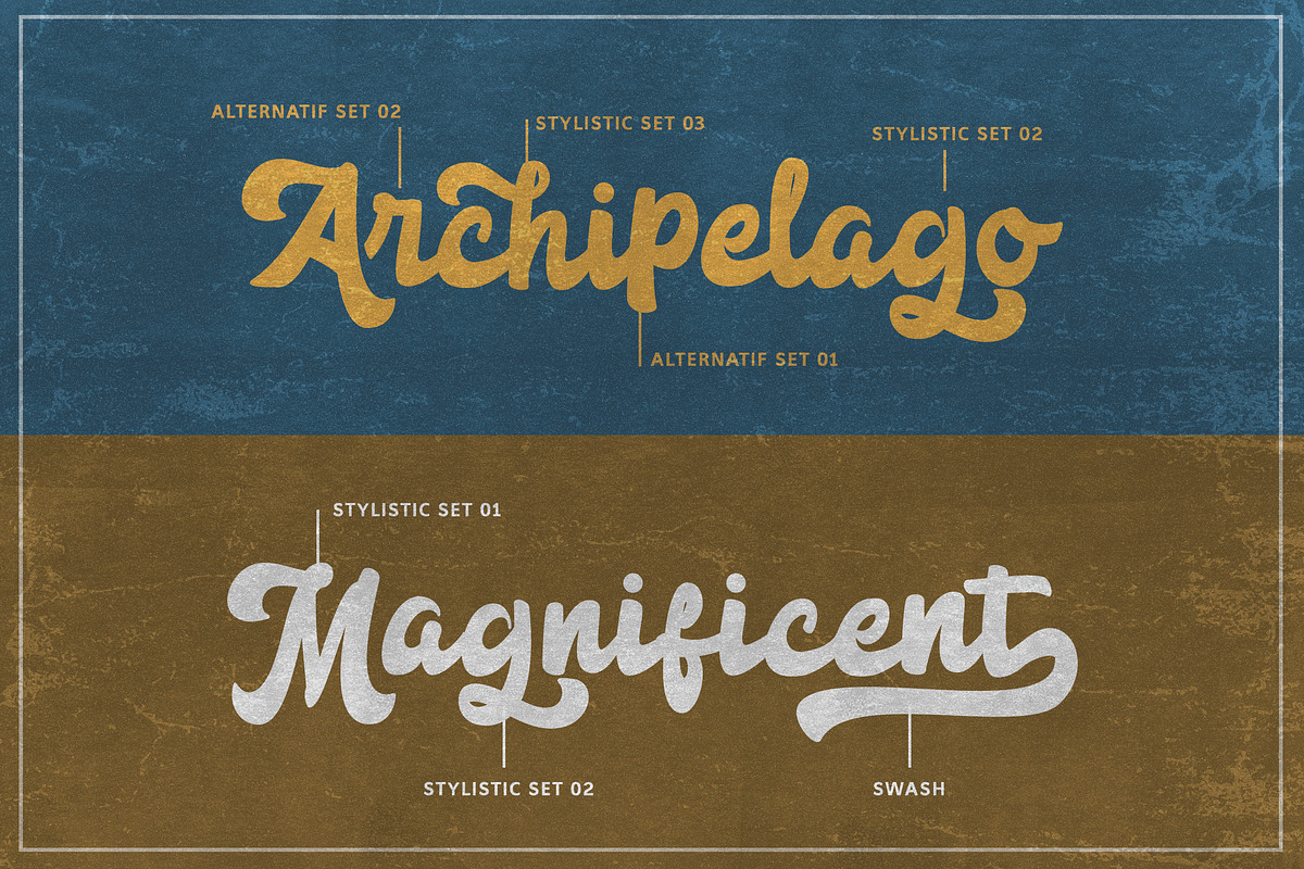 Anggada - Vintage Script Font preview 2