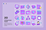 Marketing 3D Icon Collection, a Finance Illustration by twinstd (Thumbnail 6 of 6)