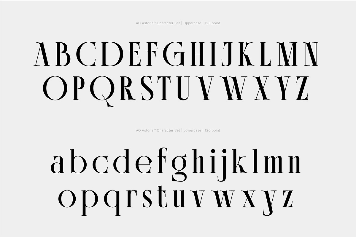 AO Astoria - Display Typeface, a Serif Font by OwunStudio (Photo 8 of 25)