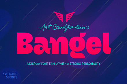 Bangel font family