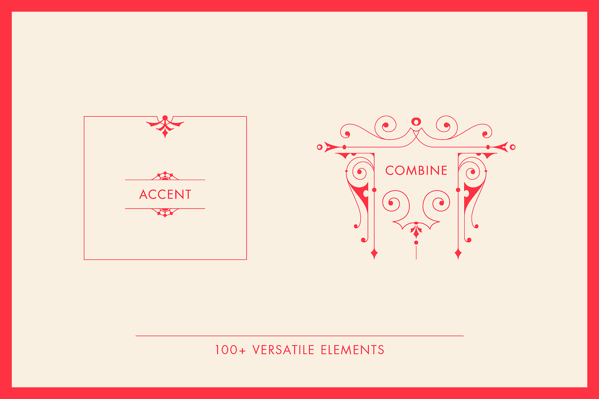 Decorative Vector Ornaments Bundle, a Decorative Illustration by digiful (Photo 3 of 9)