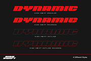 High Swift - Racing Font, a Sans Serif Font by Variatype (Thumbnail 7 of 8)