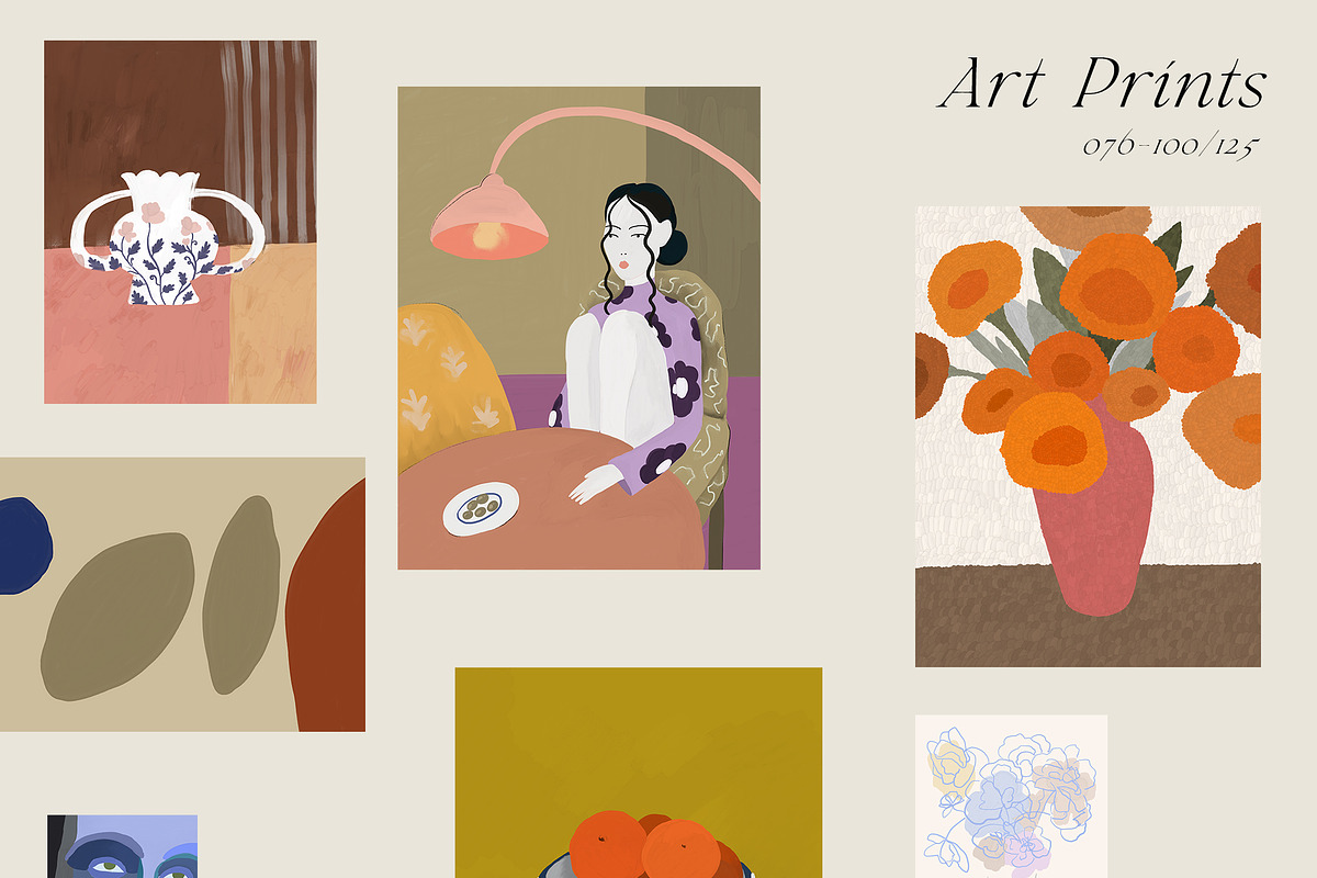 GALLERY WALL Modern Posters, a Decorative Illustration by Lana Elanor (Photo 10 of 13)