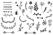 Floral and rustic elements pack, an Object Graphic by mcherevan (Thumbnail 4 of 9)