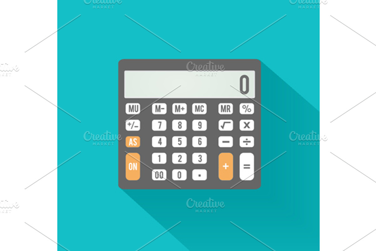Calculator icon. Business concept