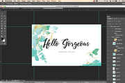 Abstract Water Colour Namecard- ID41, a Business Card Template by AIW SOLUTIONS (Thumbnail 4 of 5)