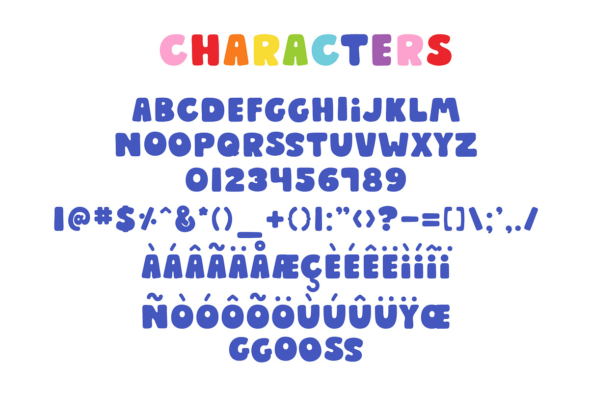 Groovy Giggles Font, a Symbol Font by Miss Tiina (Photo 2 of 5)