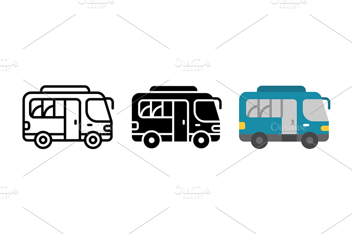 Camper Van Vector Design, a Solid Icon by Artonix (Photo 2 of 2)