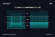 Retro Grids, an Object Graphic by Indieground Design Inc. (Thumbnail 2 of 17)